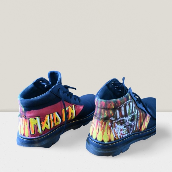 Hand-Painted Doc Martens Boots – Iron Maiden “Eddie” Tribute - Picture 4 of 4
